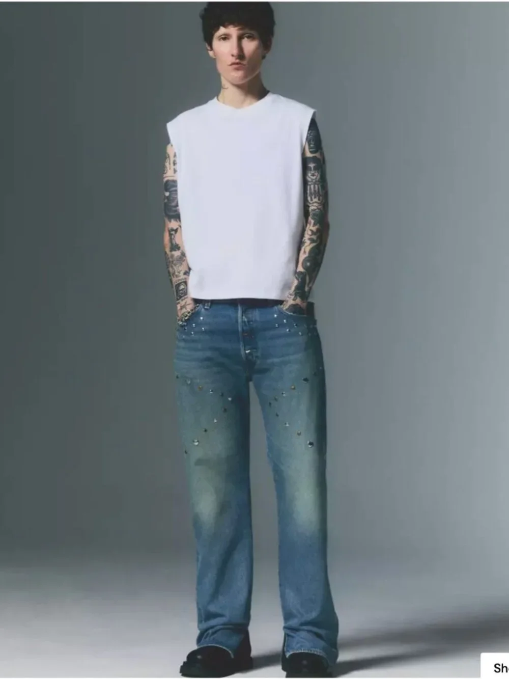 New Levi's 30x32 Pride 501 Original Men's Jeans Road Worn - Medium Wash